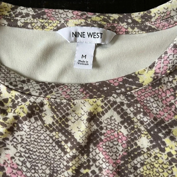 Nine West Snake Print Dress SZ M - Picture 3 of 5